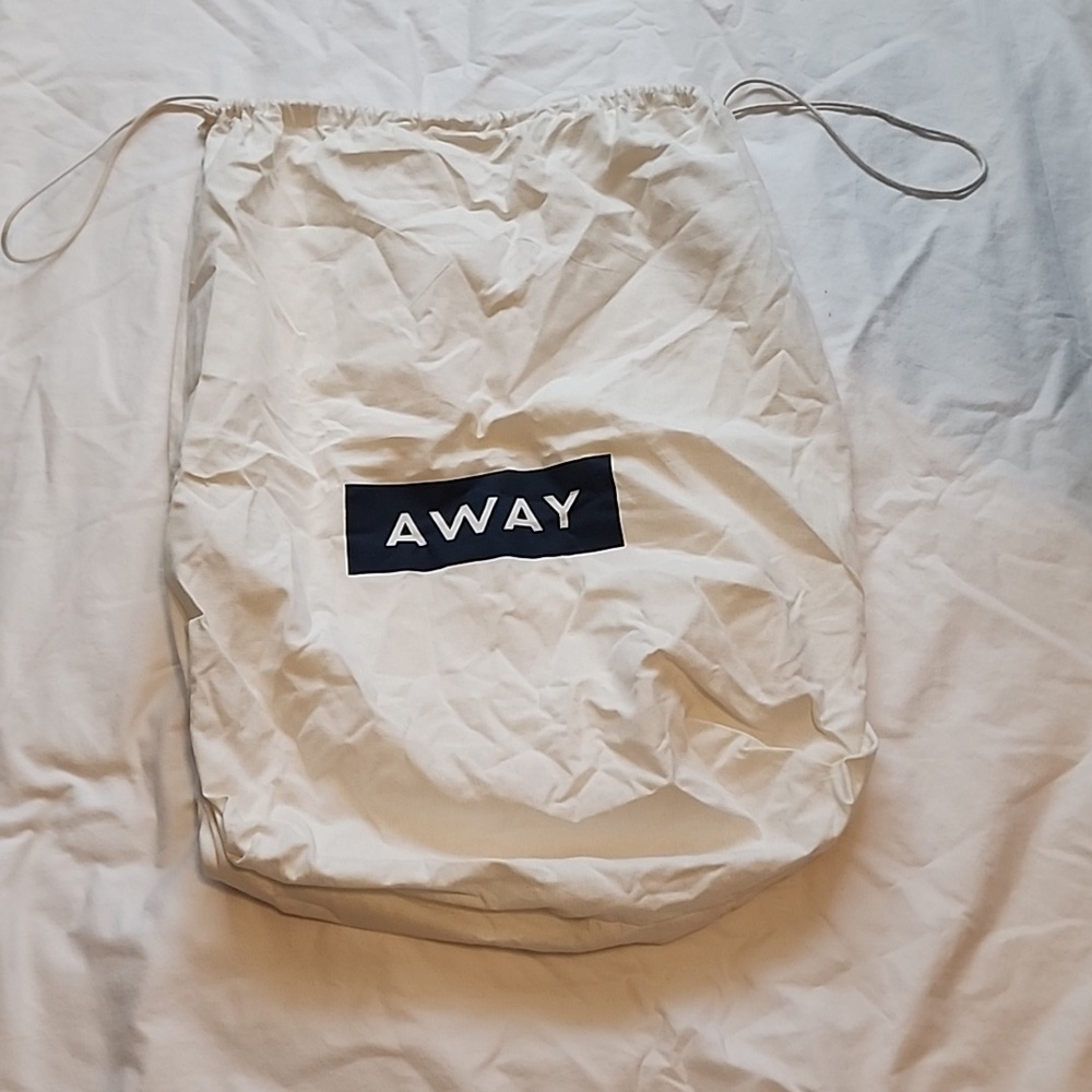 Away White Dust Bag Cover for Luggage and Laundry
